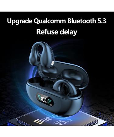 Taanimo Waterproof Mini Bone Conduction Earbuds w/ Earhooks | Bluetooth 5.3 Noise Cancelling Sports Headphones - Black - Buy Online on GoSupps.com