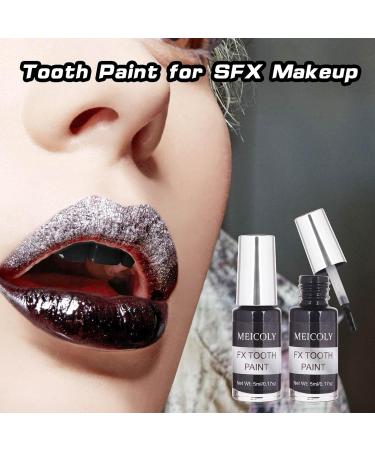 MEICOLY Black Tooth Paint - Temporary Blackout Teeth for Halloween & Cosplay | Fast-Drying Special Effects Makeup - Buy Online on GoSupps.com