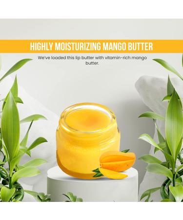GLAMOROUS SKIN Orange Lip Butter made with natural Products | 100% Vegan | Palm Free | Skin regenerating sea buckthorn with healing castor oil and uplifting sweet orange. - Buy Online on GoSupps.com