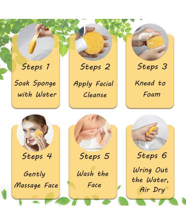 Buy Metyond 60 Pieces Facial Sponges - Eco-Friendly Compressed Face Sponges for Cleansing Exfoliating & Makeup Removal - Reusable & Portable for Daily Use - Buy Online on GoSupps.com