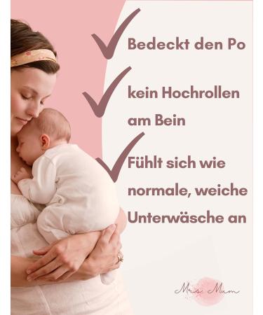 Mrs. Mum Postpartum Underwear Set | kotex Certified | Made in EU | 7 Washable Black Women s Underpants for Caesarean Section | L-XL - Buy Online on GoSupps.com
