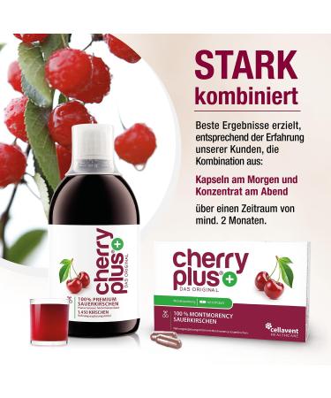 Buy US MontMorency Cherry Concentrate - 1 450 Cherries per 500ml Bottle - Cherry Plus - International Shipping Available - Buy Online on GoSupps.com