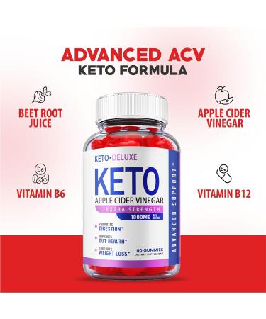 Keto ACV Deluxe Gummies - Vegan Formula for Weight Management - 60 Gummies - Buy Online on GoSupps.com