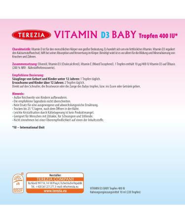  TEREZIA Vitamin D3-30 gr - Buy Online on GoSupps.com