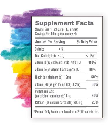 Vitaminpaste Kids Toothpaste with Daily Multivitamins - Fluoride Free, Fresh Breath, Anti-Cavity - Bubble Gum Flavor - 4.1oz - Buy Online on GoSupps.com
