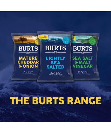 Burts Devon Roast Beef Hand Cooked Burts Crisps - 20 x 40 g Multipack Box - Gluten Free Hydrogenated Fat Free Non-GMO - Devon Roast Beef Burts Potato Chips - Buy Online on GoSupps.com