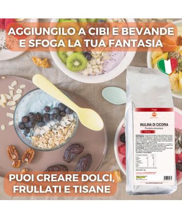 Bio Line - Inuline en poudre de chicor e soluble dans l'eau 1 kg fibre v g tale pour r gularit intestinale produits alimentaires naturels sans gluten et excipients z ro sucre et mati res grasses - Buy Online on GoSupps.com