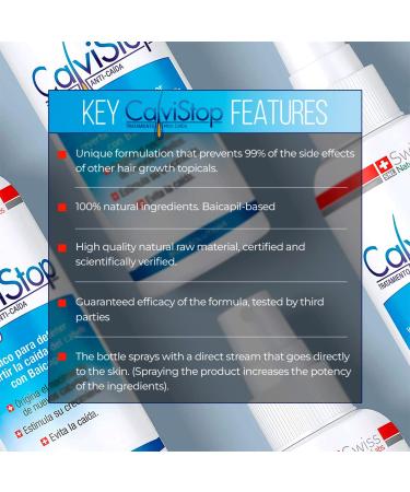 Calvistop Hair Thickening & Texturizing Spray | Hair Loss Prevention & Regrowth Serum | Stimulates Hair Follicles | 100ml - Buy Online on GoSupps.com