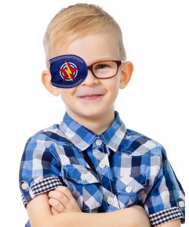 Eye Patch- Superhero Pocket Patch for Children by Patch Pals (Right Eye Coverage)