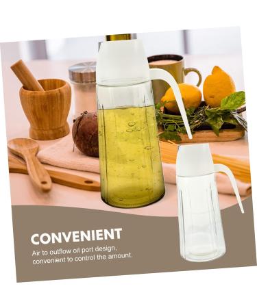 Ciieeo Glass Oiler Ketchup Dispenser Condiment Container Salad Dressing Dispenser Oil Dispenser Bottle for Kitchen Vinegar Glass Bottle Sauce Cruet Bottle Pp Accessories Automatic White 11X8.5X20.5CM White - Buy Online on GoSupps.com