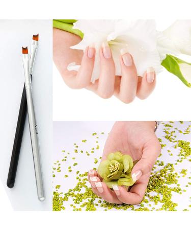 MWoot 1275 Nail Art French Stencils & Tip Stickers Set - DIY Gel Nail Design Brushes & Guides for Perfect Manicures - Buy Online on GoSupps.com