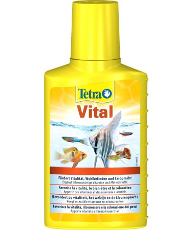 Tetra Vital - promotes vitality well -being and color splendor in fish complements vital vitamins and minerals 100 ml bottle