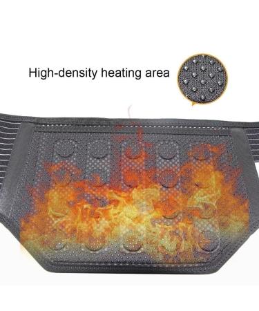Self-heating Lumbar Brace Belt Magnetic Back Brace Belt Back Support Brace With 21 Self-Heating Tourmaline Magnets Lower Pain Massager Magnetic Therapy Back Waist Support Black M/Medium Black M/Medium - Buy Online on GoSupps.com