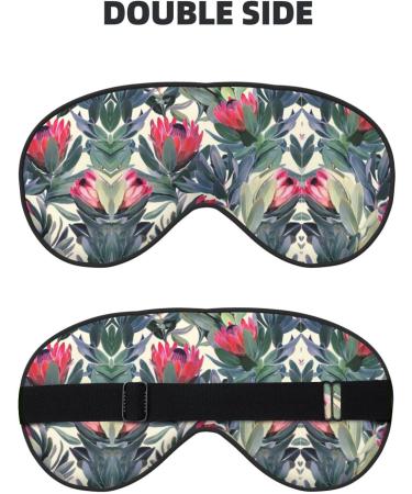 Red Flowers Sleep Mask - Adjustable Breathable & Stylish Eye Mask for Ultimate Comfort | Shop Internationally - Buy Online on GoSupps.com