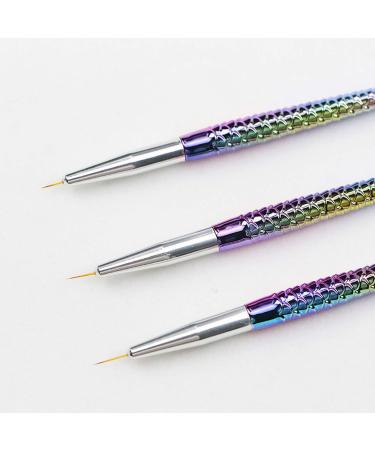3-Piece Nail Art Brush Set Precision Drawing & Dotting Pens for Stunning Manicure Designs | International Shipping Available - Buy Online on GoSupps.com