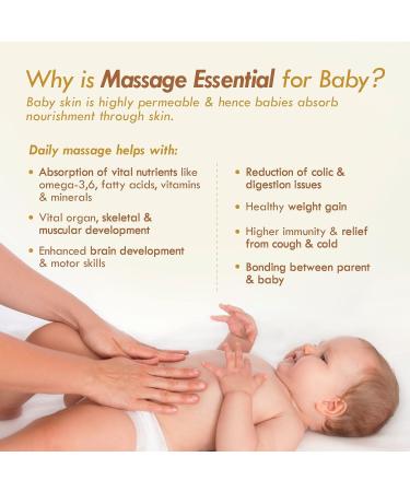 Nat Habit 100% Pure Virgin Coconut Baby Oil - Chemical & Preservative Free Enriched with Vitamin E & Omega-3 200ml for Baby Skin & Hair - Buy Online on GoSupps.com