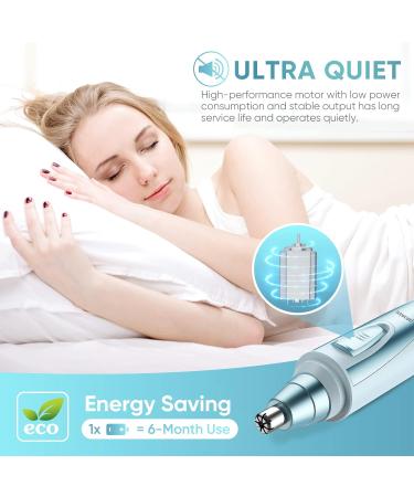 Professional Nasal Hair Trimmer & Cutter - Pain-Free IPX7 Waterproof Dual Blades for Men & Women - Battery Operated - Buy Online on GoSupps.com