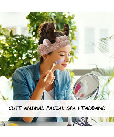 4-Piece Women's Headband Set Cute Cartoon Hairbands Elastic Hairbands Soft Hairbands Absorbent Headbands Suitable for Face Washing Makeup Facial Care and Bathing Etc. - Buy Online on GoSupps.com