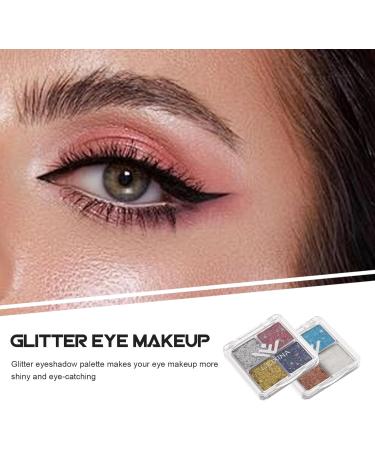 Healeved 2Pcs Glitter Eye Shadow Stage Show Eye Makeup Women Makeup Shiny Eyeshadow Women Cosmetics Supplies - Buy Online on GoSupps.com