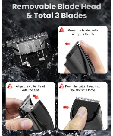 Sejoy Hair Clipper - Cordless Rechargeable Hair Clippers for Men Women & Children with LED Display - Home Haircut Includes 2 Replacement Blades - Buy Online on GoSupps.com
