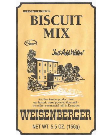 Weisenberger Biscuit Mix - Southern Style Buttermilk Biscuit Mix - Made From Non GMO Soft Red Wheat - Traditional Old Fashioned Breakfast Biscuits - Quick Breakfast Biscuit Mix - 5.5 Oz - 3 Pack 5.5 Ounce (Pack of 3)