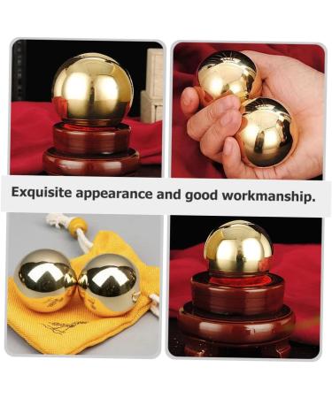 JECOMPRIS 2ST Gymnasikball - Premium Metal Massage Balls for Exercise & Relaxation | Portable Brass Workout Accessory - International Shipping - Buy Online on GoSupps.com