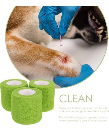 Mipcase Scar Tape - 3 Rolls Self-Adherent Flex Wrap for Sprains & Dog Paws - Breathable Green International Shipping - Buy Online on GoSupps.com