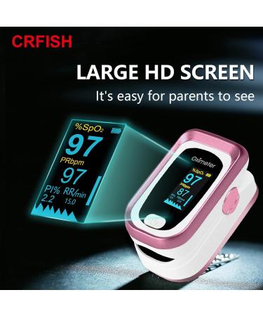 Pulse Oximeter Fingertip - Blood Oxygen Monitor Heart Rate & SpO2 Reader OLED Screen Portable Lanyard (Rose Gold) | Fast Shipping Worldwide - Buy Online on GoSupps.com