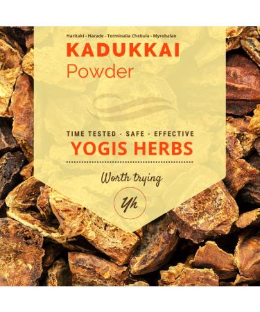 Yogis Herbs KADUKKAI Powder (Terminalia Chebula/Haritaki) Fresh & Pure (1/2 Lb 8 oz) 8 Ounce (Pack of 1)