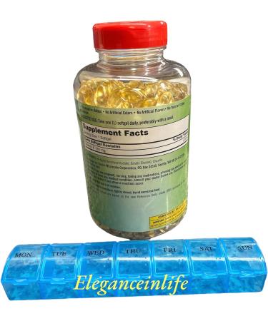 Eleganceinlife Vitamin E 400 IU Softgels + Multicolor Weekly Pill Planner - 500 Count - Buy Online on GoSupps.com