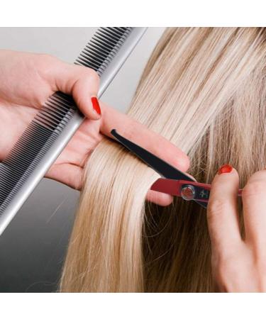 Kids Safety Hairdressing Scissors 6 Inch - Professional Haircut Scissors for Children and Toddlers - Black and Red - Buy Online on GoSupps.com