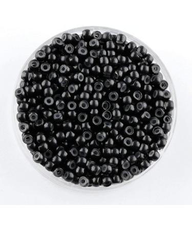800pcs Black Silicone Lined Nano Rings for Nano Tip Hair Extensions - Micro Nano Beads - Buy Online on GoSupps.com