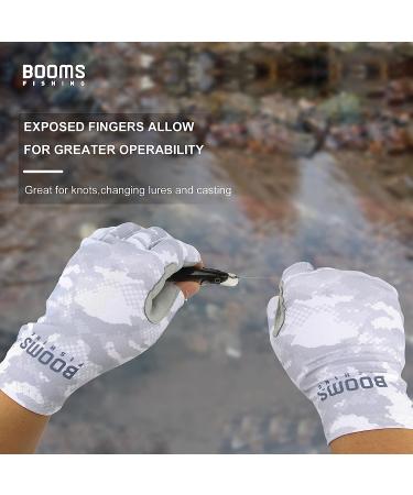 Booms Fishing FG2 UPF50+ Sun Protection Fingerless Gloves | Men Women | For Fishing, Kayaking, Hiking, Driving, Outdoor Activities | Gray Medium - Buy Online on GoSupps.com