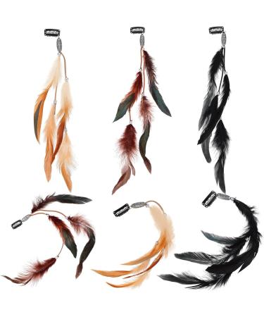 SHERCHPRY Cosplay Wig 6pcs Tassel Barrette Hair Extensions - Rainbow Hair Extensions for Halloween Props and Boho Hair Ties - Buy Online on GoSupps.com