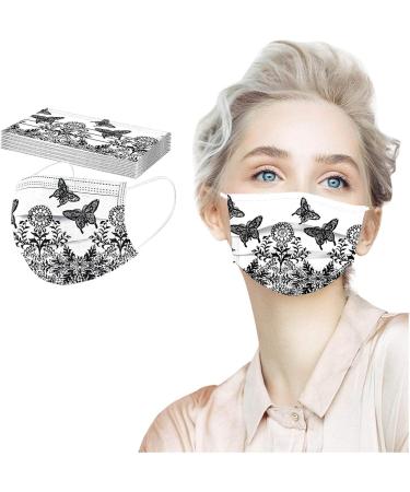 Winfer 50/100 Pack Disposable 3-Layer Colorful Mouth & Nose Masks - Breathable Bandana Scarves for Men & Women - Buy Online on GoSupps.com