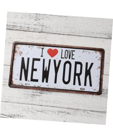 Cabilock Iron Sign Painting Decorative Bar Metal Vintage Signs Love Sign for Car Coffee Home Painting Simple York Iron - Buy Online on GoSupps.com