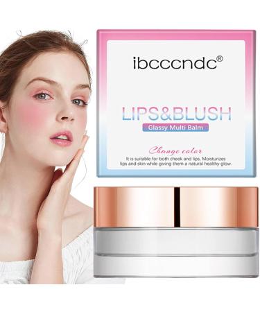 PH Blush - Color Changing Blushes Lip Gloss Glitter | 0.17 Oz Clear Liquid Blushes Gel for Cheeks and Lips Natural Moisturizing Lip Makeup Renywosi - Buy Online on GoSupps.com