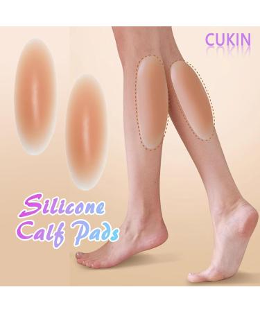 CUKIN Silicone Calf Pads - Adhesive Corrector for Crooked or Thin Legs (Beige, 1 Pair) - Buy Online on GoSupps.com