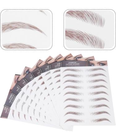 SEWACC Tatouages de Sourcils 6D Naturels Autocollants Imperm ables Lot de 9 Feuilles pour Maquillage Pr cis Transfert Facile pour Look Professionnel sans Microblading - Buy Online on GoSupps.com