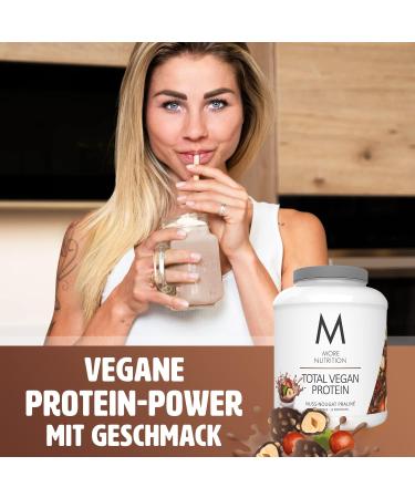 Vegan Protein Powder - Nut Nougat Praline 600g | High-Quality Pumpkin Seed Sunflower & Pea Protein | Made in Germany | International Shipping - Buy Online on GoSupps.com