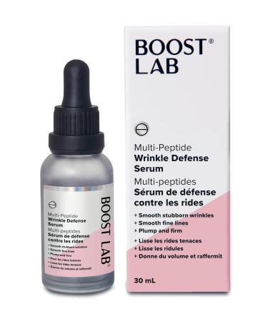 BOOST LAB | Multi-Peptide Wrinkle Defense Serum | Reduces the appearance of crow's feet & fine lines | 30ml