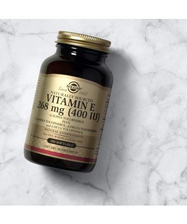 Solgar Vitamin E 268 mg (400 IU) - 250 Softgels | Naturally Sourced Antioxidant - Buy Online on GoSupps.com