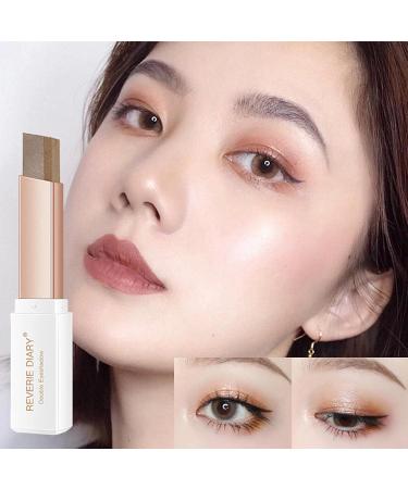  Merting Double Colors Eyeshadow Stick Two-tone Eyeshadow Stick Waterproof Gradient Makeup Glitter Glitter Modification Eye Shadow Matte - Buy Online on GoSupps.com