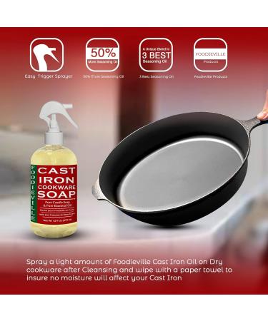 Creation Farm Cast Iron Soap - Plant-Based Cleaner for Skillets Griddles & Dutch Ovens | Eco-Friendly Cookware Care - Foodieville - Buy Online on GoSupps.com
