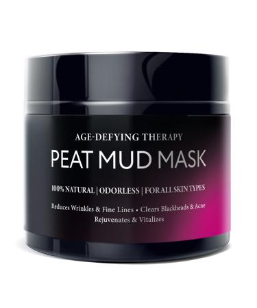 Natural Anti Wrinkle Face Mask - 100% Healing Peat Mud Therapy, Hydrating and Deep Cleansing Facial Moisturizer, Collagen Boosting Skin Care Solution For Men & Women, 5 oz