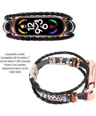 Watch Wrist Strap Comfortable DIY Replacement Stainless Steel Metal Buckle Adjustable Watch Wristband for Smartwatch Black and Gold - Buy Online on GoSupps.com