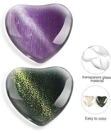 Beavorty 60 pcs Nail glass color card nail tips practice board nail color display nail color chart beads false nail display tips nail varnish color chart clear glass manicure nail frame - Buy Online on GoSupps.com