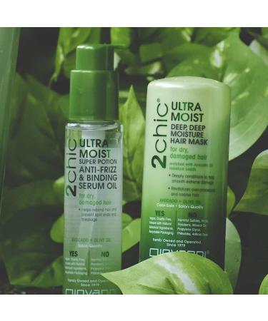 GIOVANNI 2chic Ultra-Moist Leave-In Spray 4 oz - Heat Protection, Avocado & Olive Oil, Aloe Vera, Shea Butter, Botanical Extracts - Paraben-Free, Color Safe - Buy Online on GoSupps.com