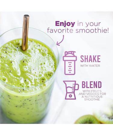 Super Green Smoothie Mix with Spirulina, Wheat Grass, Chlorella, Beets - Vegan Berry Flavor (30 Servings) - Buy Online on GoSupps.com