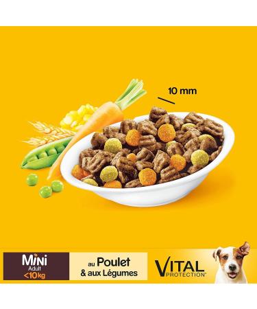 Pedigree Adulte Mini Croquettes for small dogs ( 10kg) with chicken Pack of 6 of 2kg - Buy Online on GoSupps.com